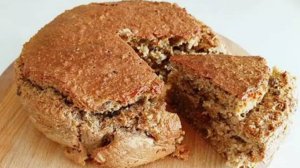 Овсяный пирог с яблоками Геркулес. ПП пирог без сахар.