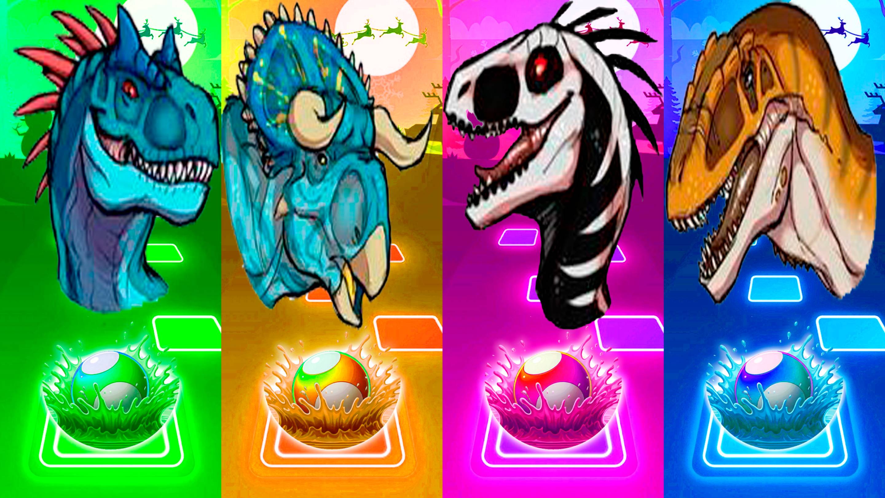 Coffin Dance Динозавры 204 уровень - Мультики про Динозавров | МУЛЬТФИЛЬМЫ ДИНОЗАВРЫ в Tiles Hop