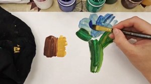 Гуашь с нуля: рисуем первый пейзаж за 10 минут