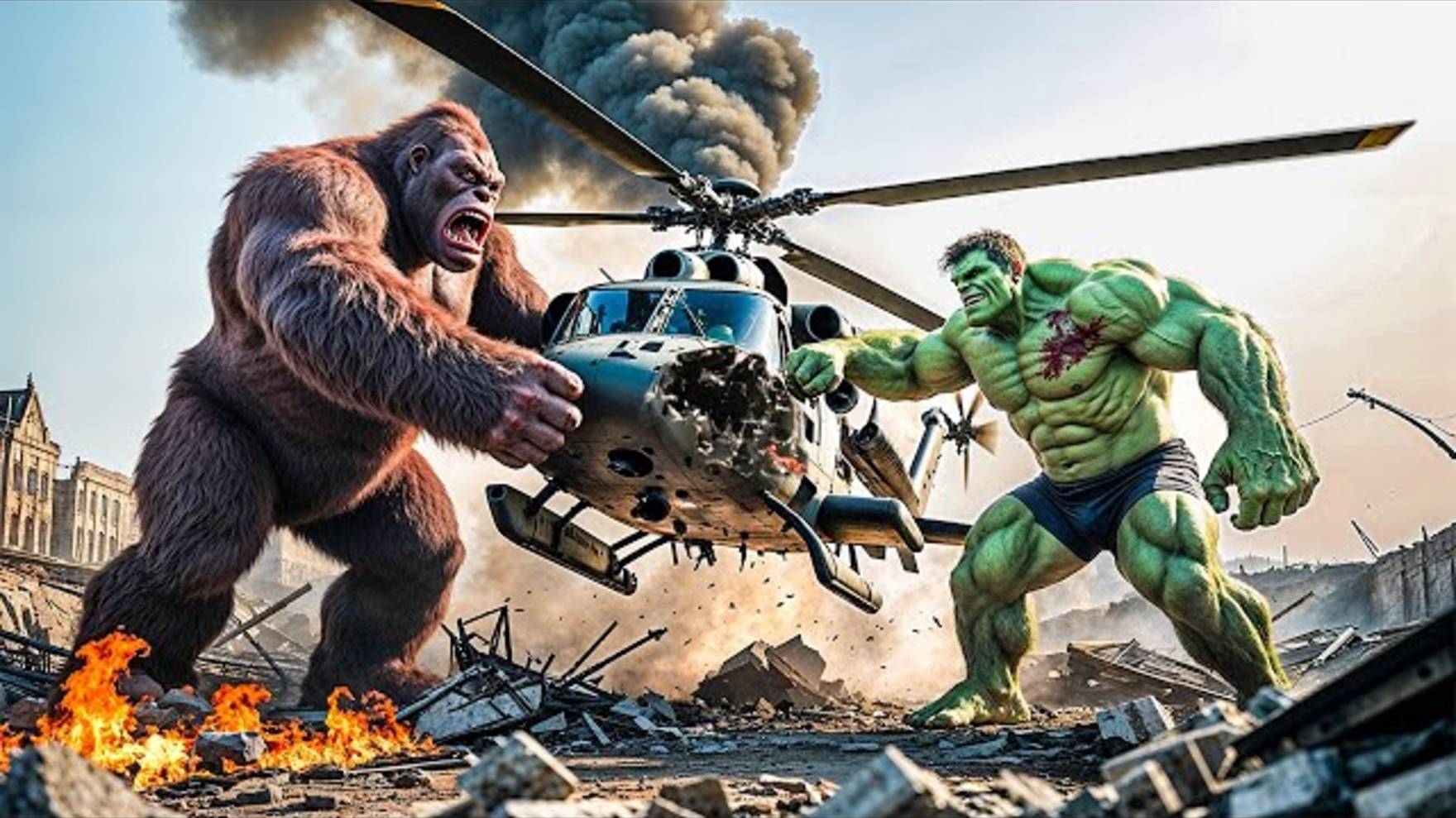 Боевые вертолеты Кинг-Конг и Халк и Суперсила: Последняя битва смотреть онлайн