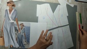 Моделирование. Супер-платье - непонятные подрезы. Выкройка № 1855.