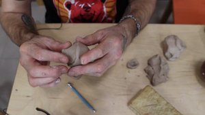 Как слепить Ёжика из глины, нескучный урок.