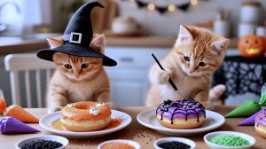 Котики готовятся к Хэллоуину