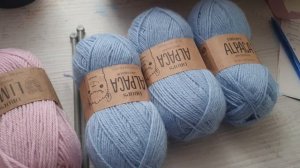 Пряжа для триостартов ноября // шерсть и набор для вязания шарфа