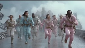 Футуристический Пиратский Военный Корабль – Эпическая ИИ-Кинохроника (Ретро Sci-Fi Битва)