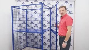 Сетчатое ограждение для поддона ОПС 1800М для объединения груза на поддоне 1200x1800 - КИИТ