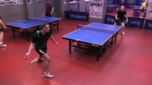 настольный теннис Филиппов А. (705) - Звергздин А. (675) Малиновый 400+ турнир на Левашовском 28.10