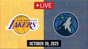 Миннесота — Лейкерс NBA сезон 25/26 |30.10.2025 Прямая трансляция