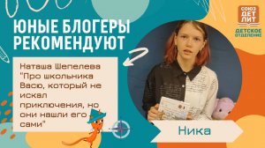 Книга "Про школьника Васю, который не искал приключений, но они нашли его сами". Блогер Ника