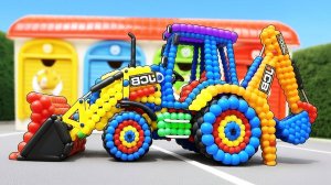 Мультики для детей. Воздушные шарики превращаются в транспорт и животных. Мультики для малышей