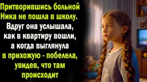 Притворившись больной, Ника не пошла в школу. А когда услышала, что в квартиру кто-то вошел