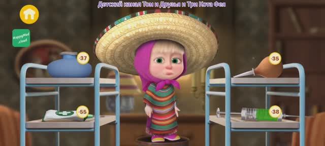 Маша и Медведь Мультфильм Игра Мои друзья