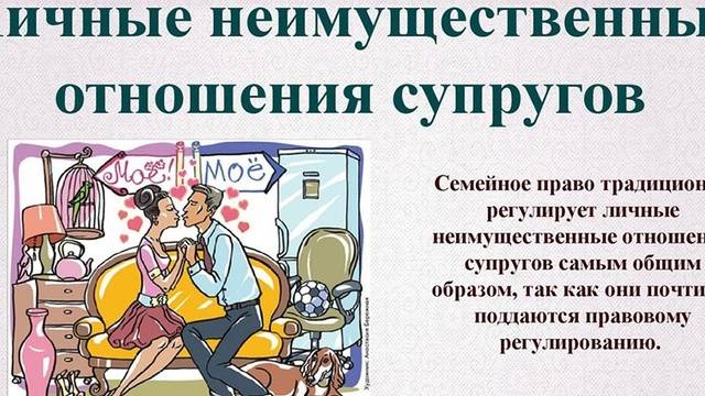 Семейное право.Тема 6. Личные права и обязанности супругов.
