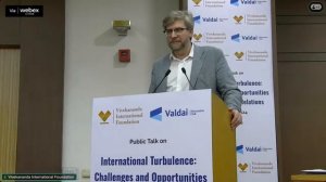 Talk on International Turbulence: Challenges and Opportunities for India-Russia Relations