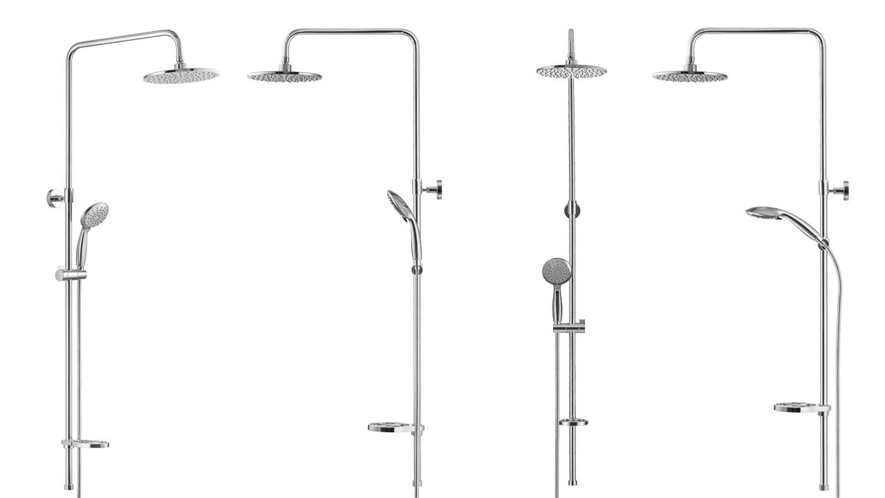 Распаковка семейного душа с верхним подключением и трехрежимным ручным душем Swedbe Calypso 5072 смотреть онлайн