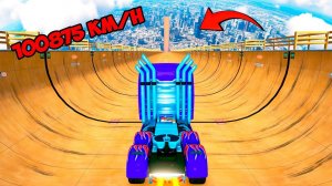 СПУСК БЕЗ ТОРМОЗОВ НА ТРАНСФОРМЕРЕ ОПТИМУС ПРАЙМ В ГТА 5! ЭКСПЕРИМЕНТ GTA 5 ONLINE