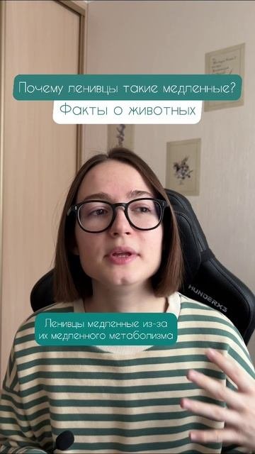 Почему ленивцы такие медленные?) Подписывайся, будет много интересных фактов)