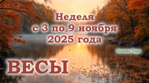 ВЕСЫ | ТАРО прогноз на неделю с 3 по 9 ноября 2025 года