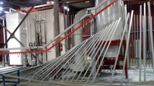 Вертикальная линия автоматической порошковой покраски