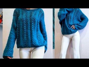 БЕСПЛАТНЫЙ МК  ВЯЖЕМ ОБАЛДЕННЫЙ ДЖЕМПЕР ИЗ YARNART Milano