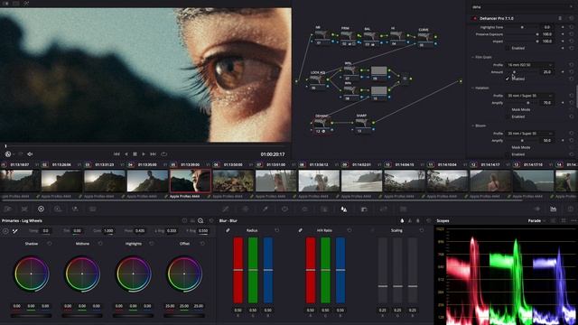 EASY FILM EMULATION USING DEHANCER _ Davinci Resolve Film Emulation Tutorial