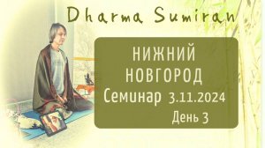 Семинар Сумирана в Нижнем Новгороде 3.11.2024 (день 3)