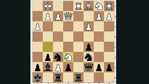 Выигрышная позиция. Чёрные начинают и получают преимущество