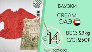 520-002 #3031 Блузки Крем Всесезон ОАЭ