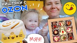 Красивые шоколадки ручной работы и мягкая игрушка Кот Пушин с OZON