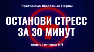 Останови стресс за 30 минут | Программа Железные Нервы