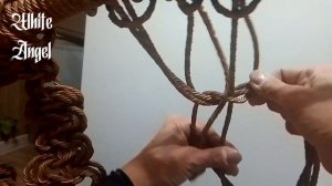 Макраме из искусственного ротанга