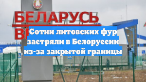 Сотни литовских фур застряли в Белоруссии из-за закрытой границы