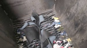 Измельчение натуральной кожи на шредере ИШМ-220-500