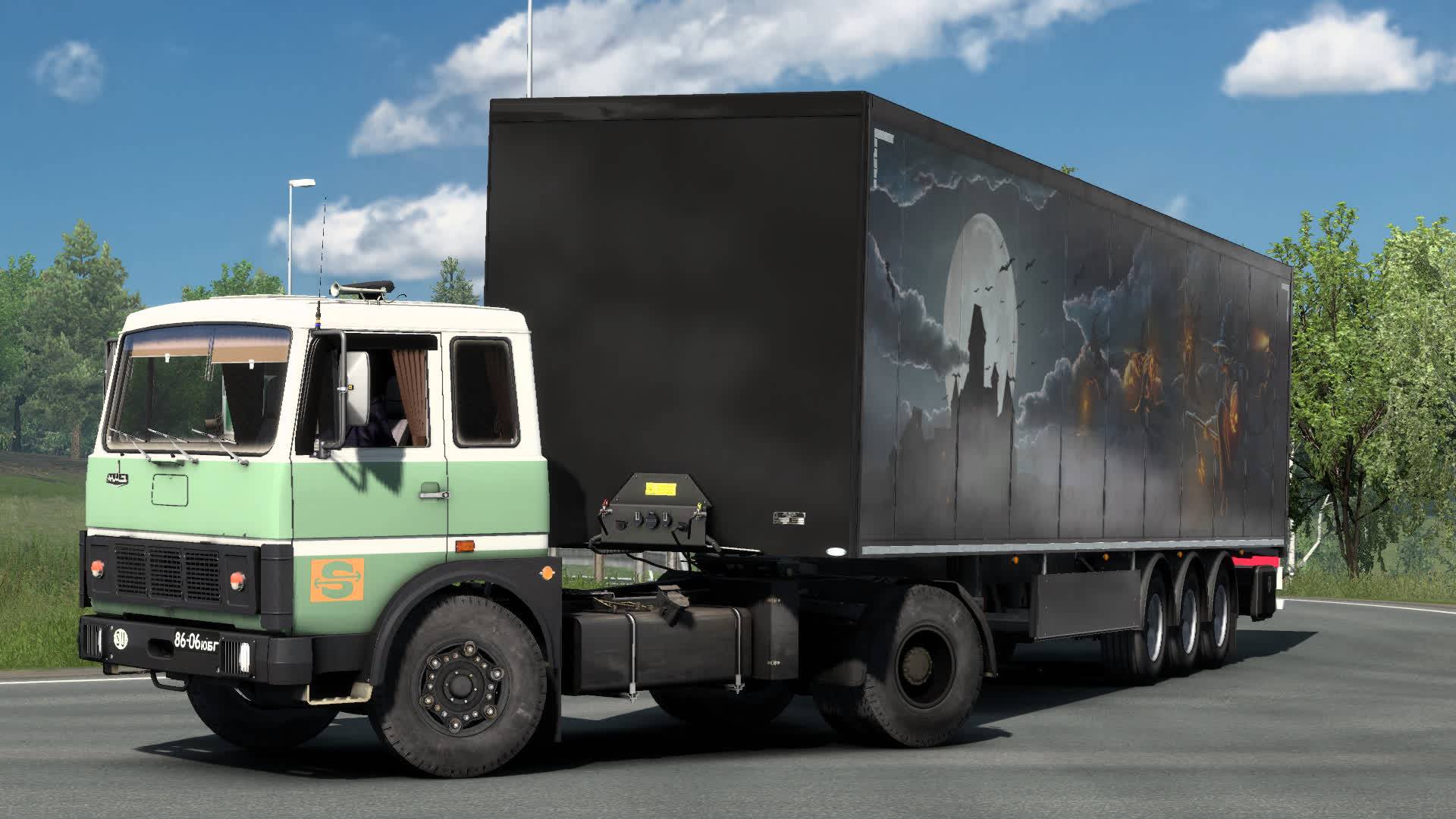 444 / ETS2 1.56 / На МАЗе к ВЕДЬМАМ!!! / ивент Хеллоуин.