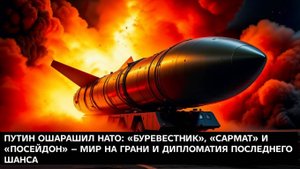 Путин ошарашил НАТО! Буревестник Сармат и Посейдон  Мир на грани и дипломатия последнего шанса