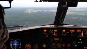 Посадка Boeing-737 в Москве Работа экипажа.