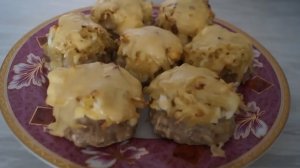 Стожки из мясного фарша! Вкусный рецепт.