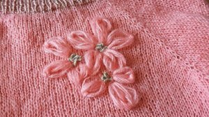 Обьемная вышивка на лицевой глади!!🤩