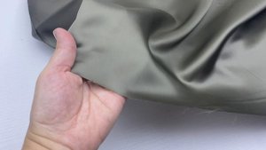 Подкладочная серо-зелёного цвета  однотонная     33418