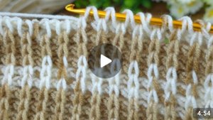 Узор крючком в тунисской технике вязания 🙂 #тунисскоевязание #всевжизнисвязано #вязаниекрючком