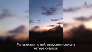 Боевая работа расчета РСЗО «Ураган»