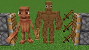 ТУНГ ТУНГ САХУР стоимостью 1000 и деревянный меч стоимостью 500 В МАЙНКРАФТЕ