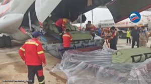 Ил-76 МЧС привёз во Вьетнам помощь для пострадавших от наводнения