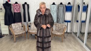 Видео № 815. 1520 - Перешив шубы из нутрии на прямое пальто с молнией. Малошуйка. Арх. обл. - 07