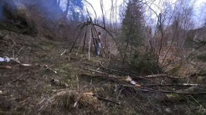 Строим хижину в Сибирском лесу