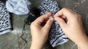 4 Часть. Жаккардовые варежки А.С.Пушкин. Вяжем напалок