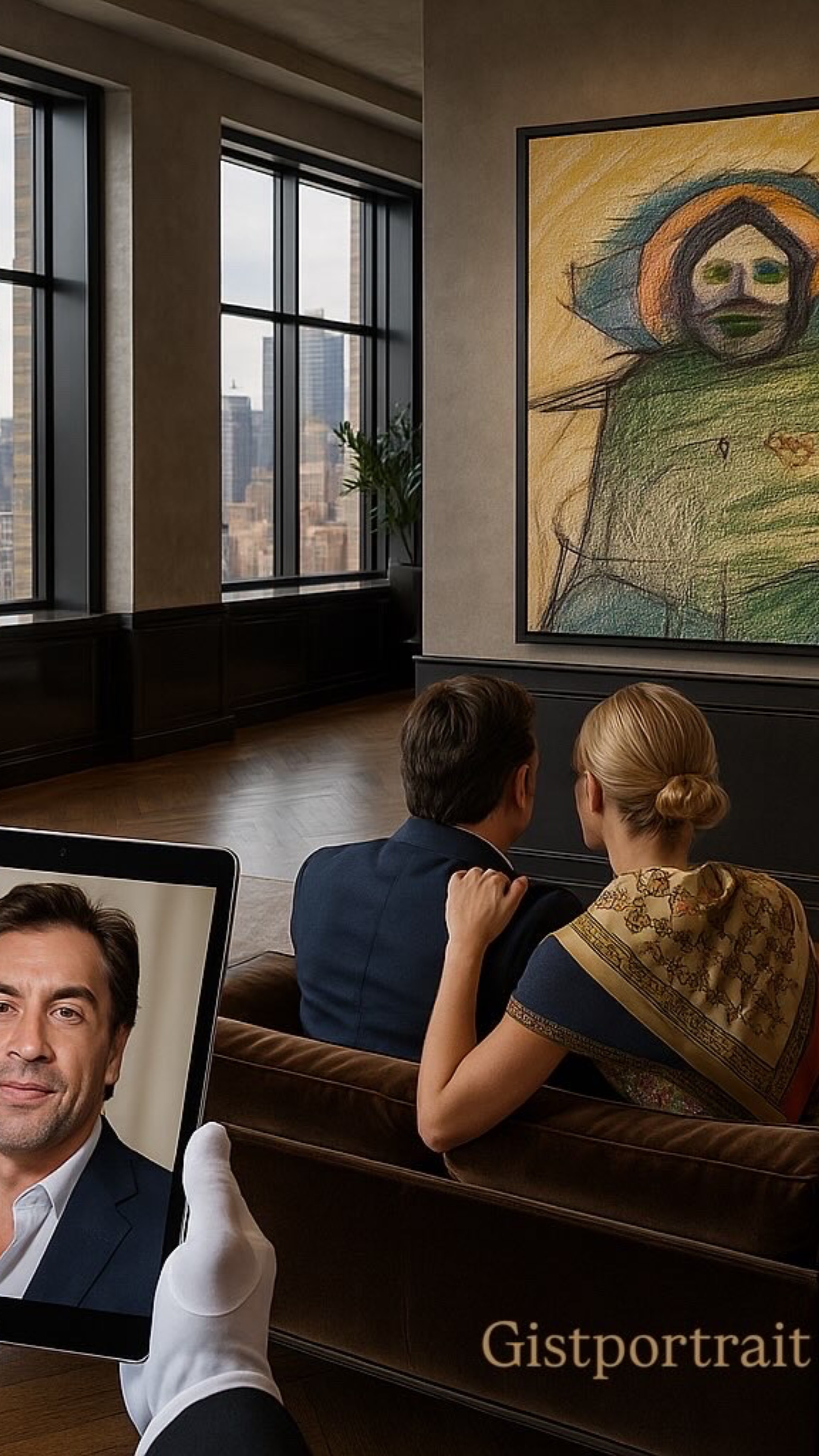 Джистпортрет™ — портрет души™ от Евгении Романюк«Хавьер Бодрем» Часть 1