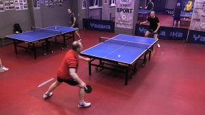 настольный теннис Звергздин А. (675) - Чирков А. (729) Малиновый 400+ турнир на Левашовском 28.10