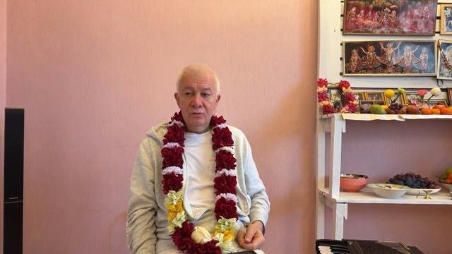 30.10.2025 Дамодараштака. Шримад-Бхагаватам 7.15.23. Е.М. Чайтанья Чандра Чаран прабху. Астана