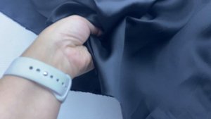 Подкладочная  чёрного цвета  однотонная   33416